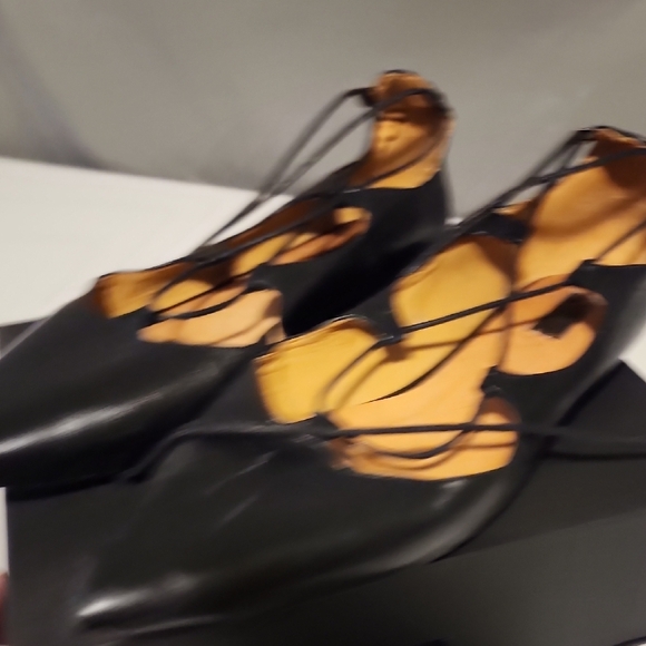 Topshop Black Sleek Loafers Slip-Ons - Picture 4 of 9